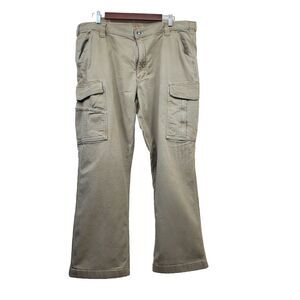 Carhartt Pants Mens 40x30 Tan Cargo Relaxed Fit Utility Workwear Measures 40X27